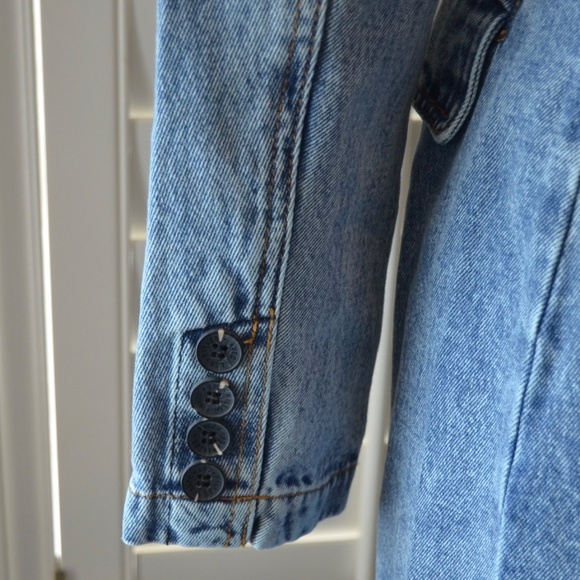 Avec Les Filles Denim Trench Coat - Picture 5 of 10